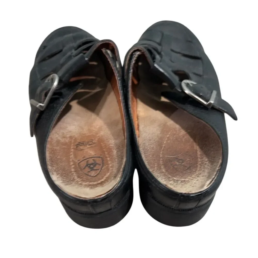 Ariat Sandals  Size 9 Leather  Mule Black